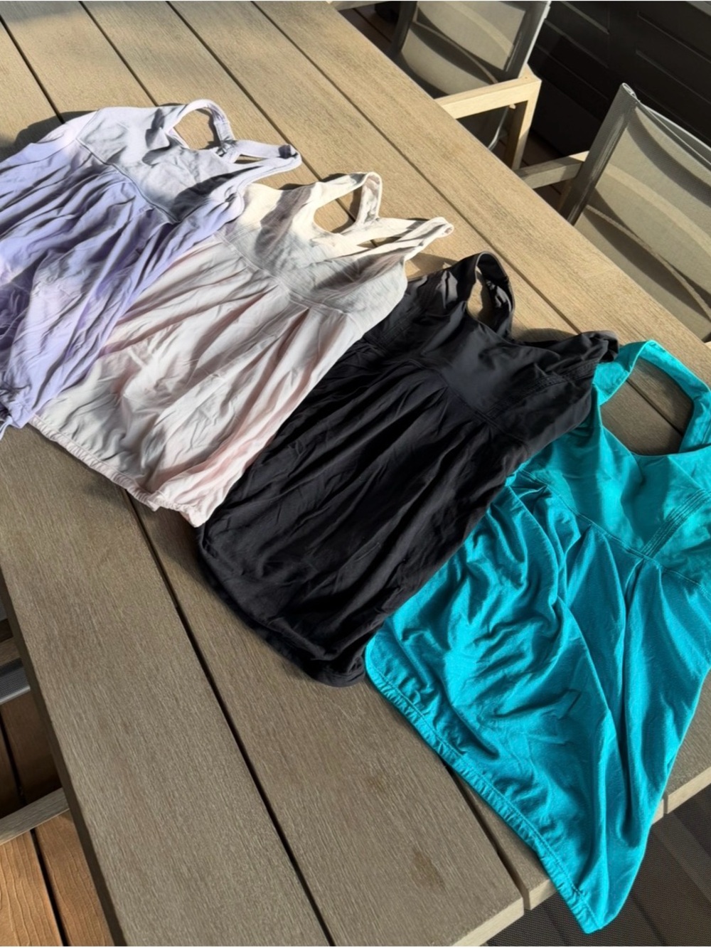 Women’s Racerback Tank Top - Black, Turquoise, Light Pink, Lavender